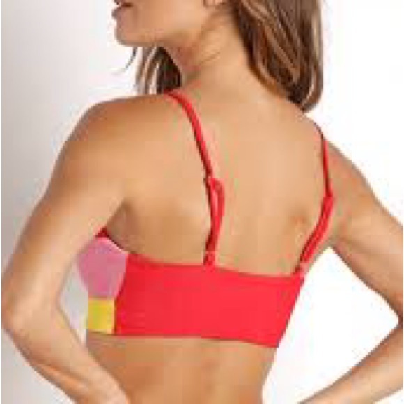 NWT Beach Riot Riza Rainbow Top Size Medium - Picture 2 of 5